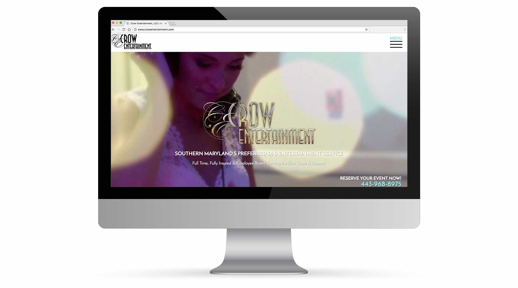 Crow Entertainment Website Portfolio.
