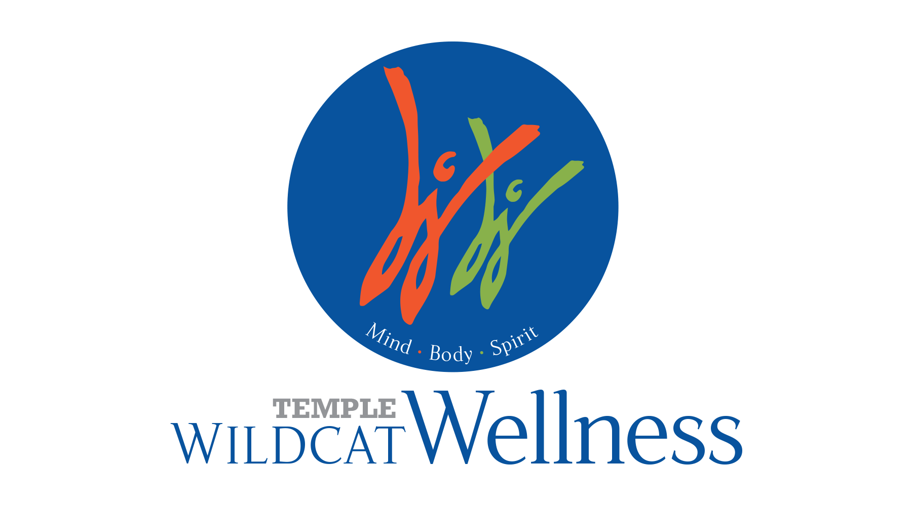 Temple Wildcat Wellness Logo.