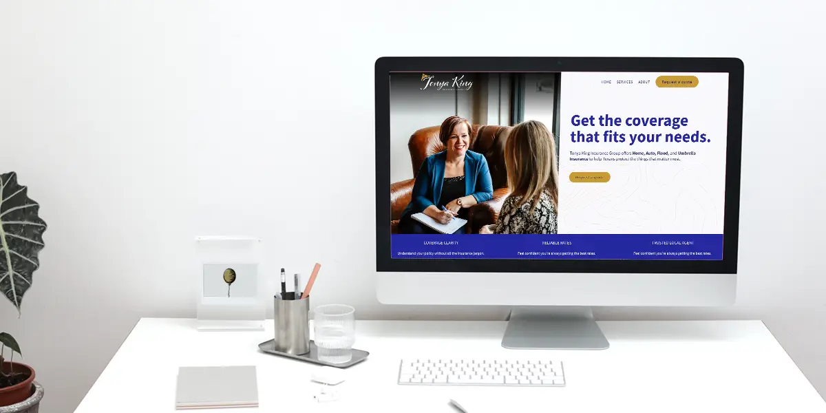 Tonya King Insurance Website.